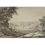 *Halfpenny (Joseph, 1748-1811). View of Thorp Arch and the River Wharfe, Yorkshire, 1788, pen and