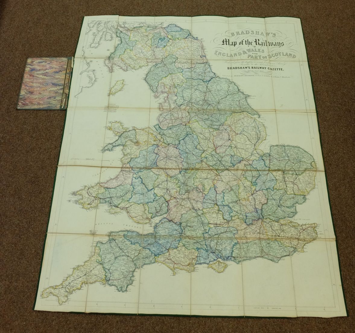 England & Wales. Walker (J. & C.), A Geological Map of England & Wales and part of Scotland, showing - Image 5 of 6