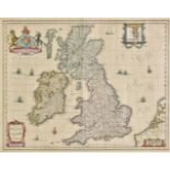 British Isles. Jansson (Jan), Magnae Britanniae et Hiberniae nova descriptio, circa 1646, engraved