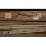 *Fishing Rods. A collection of nine vintage Salmon and Trout fly rods, early - mid 20th century,