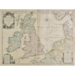 British Isles. Inselin (Charles), Carte des Royaumes D'Angleterre, D'Ecosse et D'Irlande...,