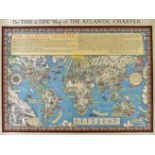 World. Gill (MacDonald), The "Time and Tide" Map of the Atlantic Charter, published George Philip