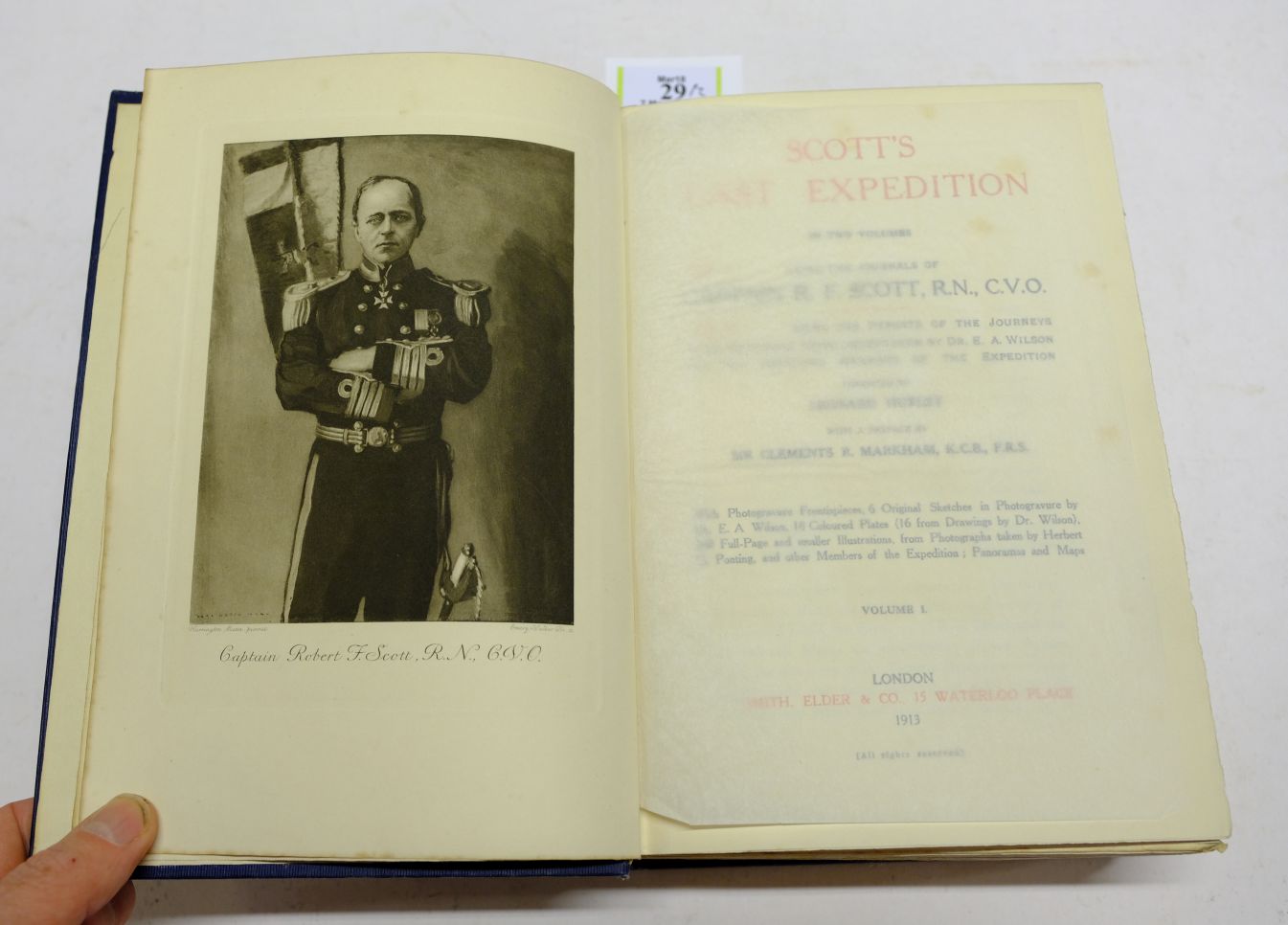 Scott (Captain Robert F.). Scott's Last Expedition, 2 volumes, 1st. edition, published Smith, - Image 3 of 5