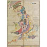 England & Wales. Walker (J. & C.), A Geological Map of England & Wales and part of Scotland, showing