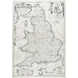 England & Wales. Coronelli (Vincenzo Maria), Parte settentrionale de Regno d'Inghilterra..., [