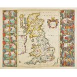 British Isles. Blaeu (Johannes), Britannia prout divisa suit temporibus Anglo-Saxonum praeserim