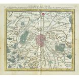 Paris. Desnos (Louis Charles), Almanach des environs de Paris, contenant la topographie de l'