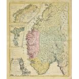 Norway. Homann (Johann Baptist, heirs of), Charte vom Koenigreich Norwegen..., published
