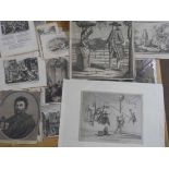 *Prints & engravings. A mixed collection of approximately 150 engravings, mostly 17th & 18th