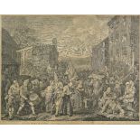 *Hogarth (William). A representation of the march of the guards towards Scotland in the year 1745,