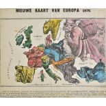 Europe. Nieuwe Kaart van Europa 1870, Emrik & Binger (lithographers), 1870, hand coloured