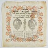 *Souvenir napkins. A collection of twenty-five commemorative napkins, early 20th century, together