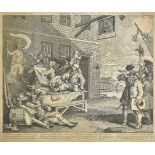 *Hogarth (William). The Invasion, France Plate 1st [and] The Invasion, England Plate 2d, 1756,