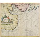 Sea chart. Van Keulen (Johannes), Pas-caert van de Zee-cussen van Engeland van Orfordnes tot den