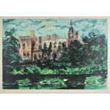 *AR Piper (John, 1903-1992). Kelham Hall (from Victorian Dream Palaces), 1977, colour screenprint on