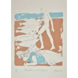 *AR Frink (Elisabeth, 1930-1993). Menelaus and Helen, 1974, colour lithograph, numbered 17/30,