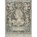 *Bruyn (Nicolaes de, 1571-1656). Portrait of Julius Caesar, 1594, copper engraving on laid paper,