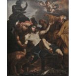 *Roman School. The Martyrdom of Saint Lawrence, circa 1630-40, oil on canvas, relined, cleaned and
