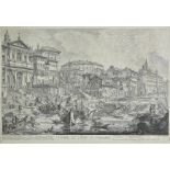 *Piranesi (Giovanni Battista, 1720-1778). Veduta del Porto di Ripetta (from Vedute di Roma), 1753,