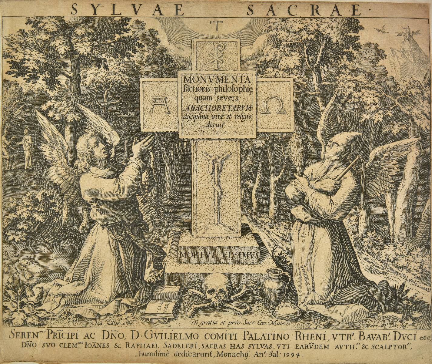 Sadeler (Johannes, 1550-1600 & Raphael, 1560/61-1628/32). Sylvae Sacrae Monumenta sanctioris