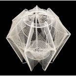 *Post-War Modernism. An unusual 1960s Perspex ceiling light shade, with intricate webbed design,