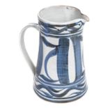 *Caiger-Smith (Alan, 1930-). Aldermaston pottery water jug, of tapered cylindrical form decorated in