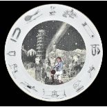 *Blake (Peter, 1932-). Demonstrations, 1992, fine bone china plate by Wedgwood, numbered 203 from