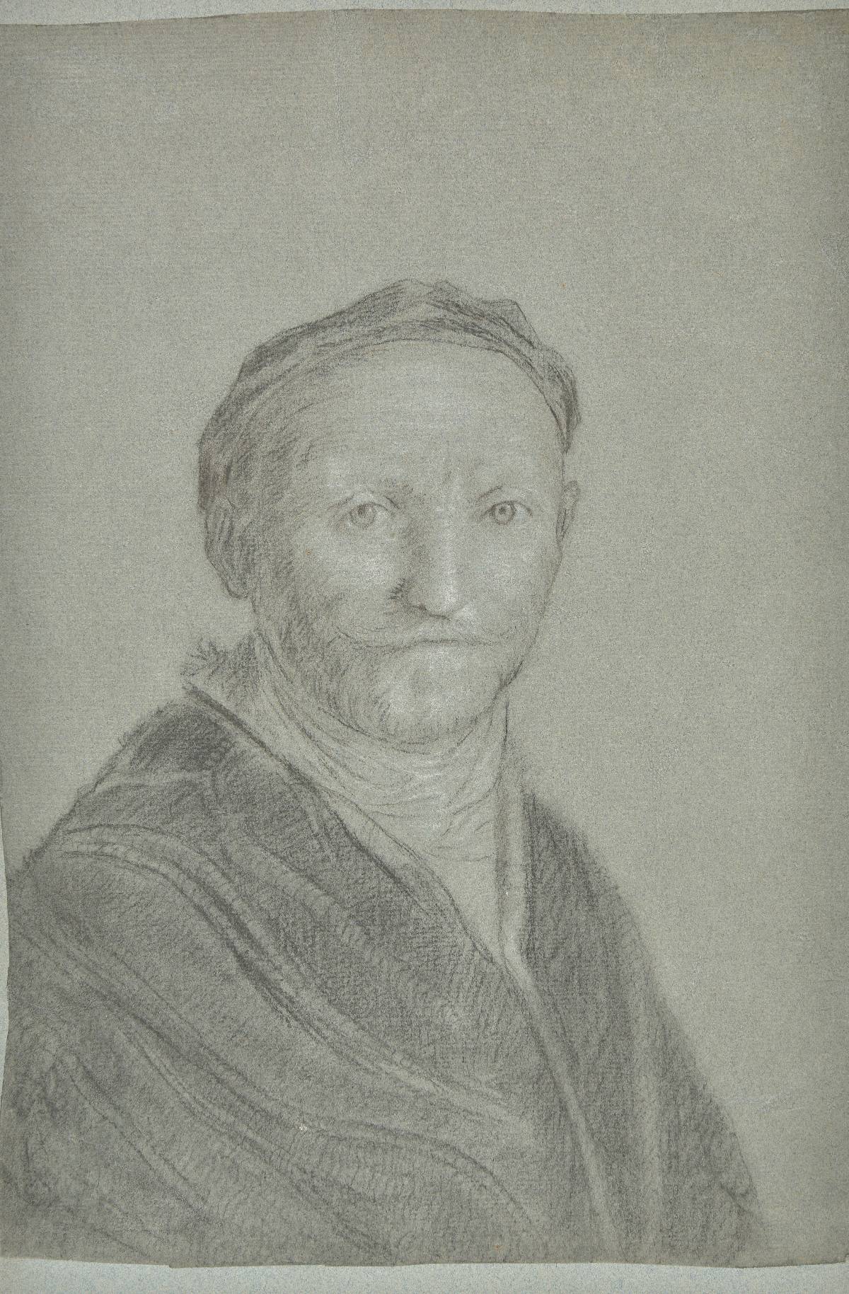 *Circle of Rembrandt van Rijn (1606-1669). Portrait of a bearded man, half-length, wearing a dark