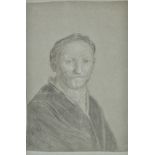 *Circle of Rembrandt van Rijn (1606-1669). Portrait of a bearded man, half-length, wearing a dark