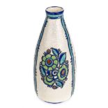 *Art Deco. Boch Freres pottery vase designed by Charles Catteau circa 1930s, model D.957, shape 898,