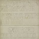*Burne-Jones (Sir Edward Coley, A.R.A., 1833-98). Original preparatory design for the inscription to