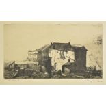 *Gross (Anthony, 1905-1984). The Mule Cart, 1924, etching with drypoint on laid paper, signed, dated