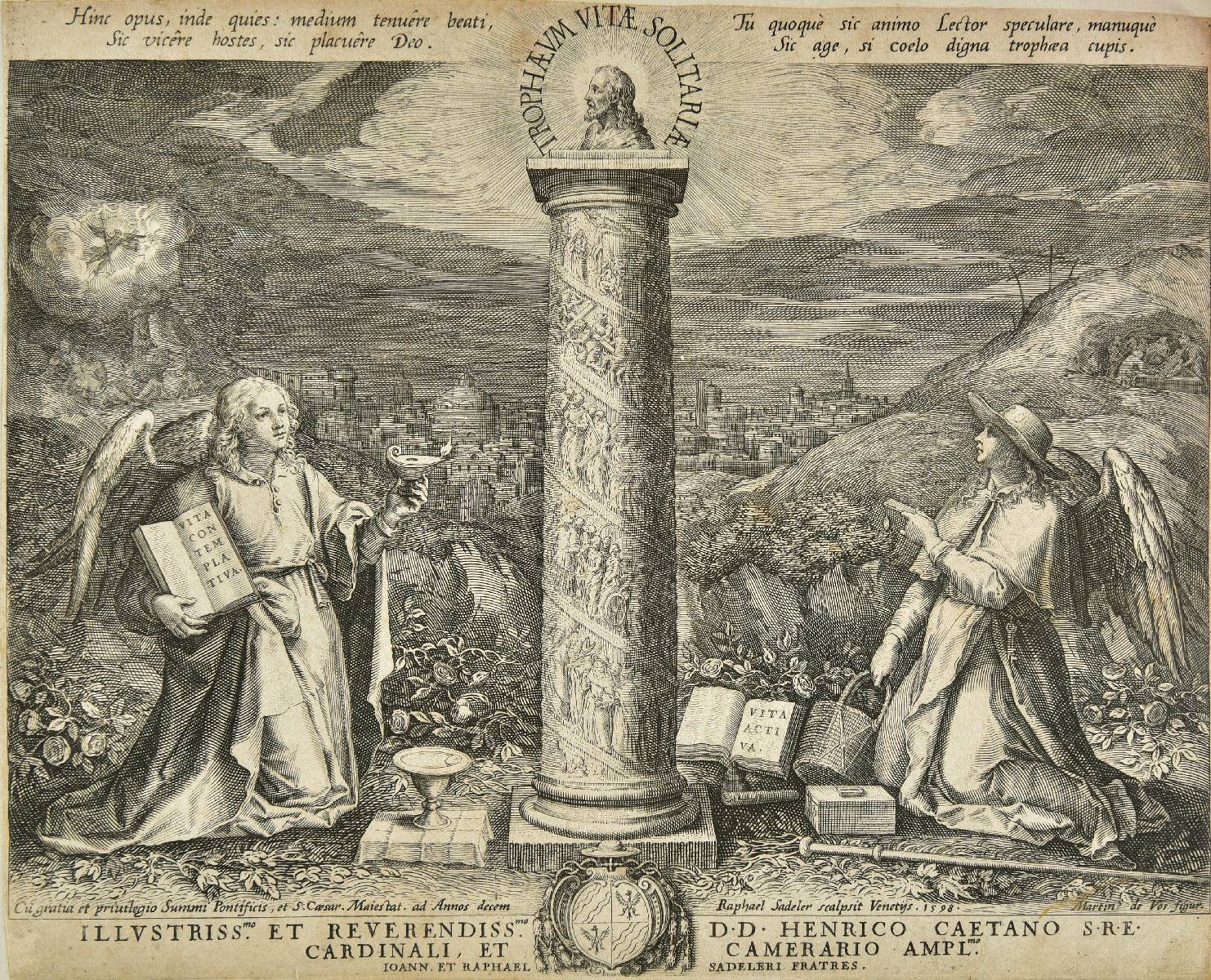 Sadeler (Johannes, 1550-1600 & Raphael, 1560/61-1628/32). Sylvae Sacrae Monumenta sanctioris - Image 2 of 4