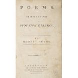 Burns (Robert). Poems, Chiefly in the Scottish Dialect, 1st Edinburgh edition (2nd overall),