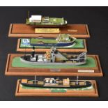 *Model Ships. A collection 12 scratch built model ships, comprising paddle steamer "Fabius" 1909,