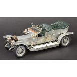 *Rolls Royce. Silver Ghost model by Franklin Mint, 1:12 scale, in glass display case, 16cm high x