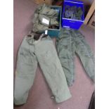 *Flying Suits. Pair of USAF Type B2 cold weather flying trousers by Aero Leather Clothing Co,