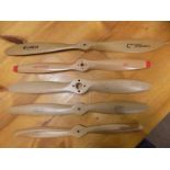 *Drone Propeller. A collection of 5 wooden drone propellers, including an Airflow 18-6, 46cm long, a