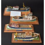 *Model Ships. A collection of 8 scratch built model ships, comprising paddle steamer Freshwater