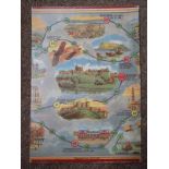 *Early Aviation Board Game. An early colour lithographed board game by Chad Valley Games, [