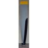 *Propeller. Vickers Viscount metal propeller, grey finish with black and yellow finish, with various