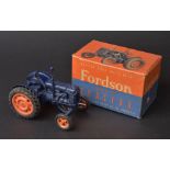 *Chad Valley. Fordson Major Tractor, working mechanical model, in dark blue, 19.5cm long with