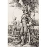 *Charlet (Nicolas, 1792-1845). Series of 29 black and white lithographs of French Soldiers of the