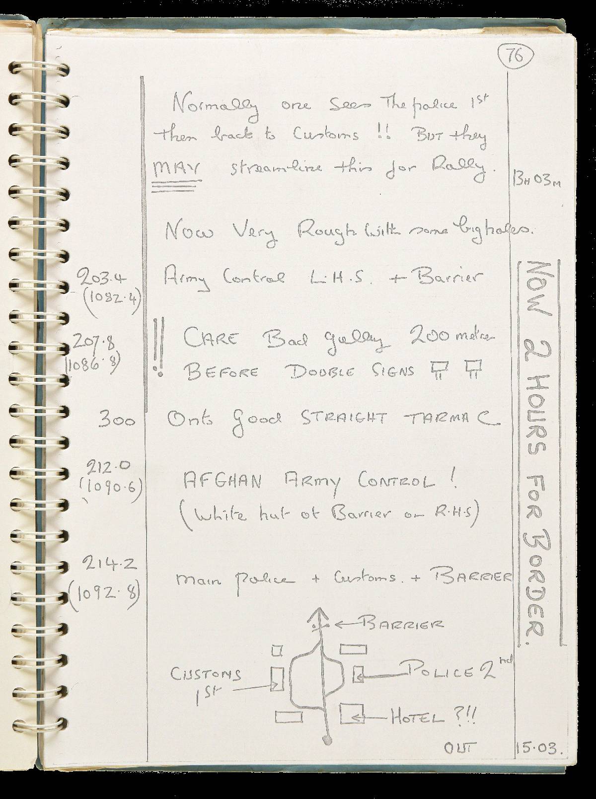 *London - Sydney Marathon. Route notes for the London to Bombay leg of the inaugural car rally