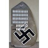 *Messerschmitt Bf110. A complete tail fin from this historic Luftwaffe night fighter, aluminium with