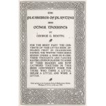 Cranbook Press. The Pleasures of Planting and Other Thoughts by George G. Booth, Detroit,