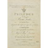 Dance (William). Preludes for the Piano Forte ... composed and respectfully inscribed to Miss