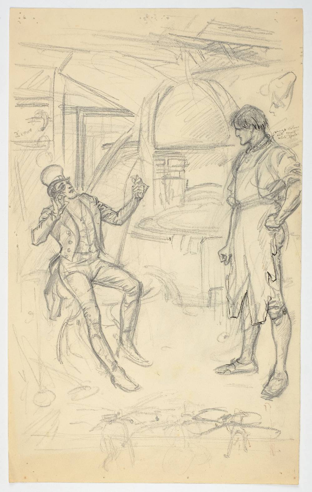 *Brock (Charles Edmund, 1870-1938). 'Who can have sent them?', 1904, pencil, pen & ink, and - Image 6 of 8