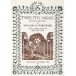 Golden Cockerel Press. Twelfth Night, or What You Will, by William Shakespeare, with engravings by