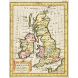 British Isles. A mixed collection of seventeen maps, mostly 18th century, engraved maps, thirteen